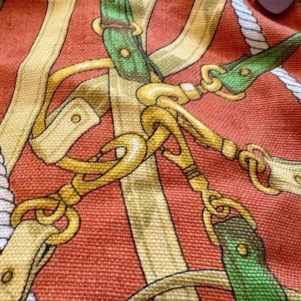 Miu Miu Orange and Green Shoulder Bag with Ruched Design - Picture 5 of 7